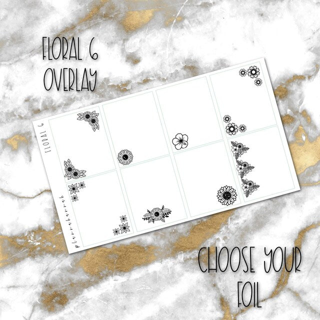 Floral 6 | Foiled Overlay