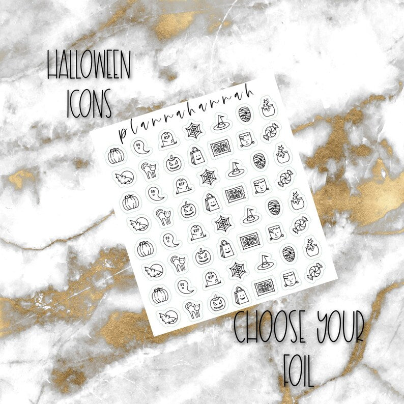 Halloween | Foiled Halloween Icons