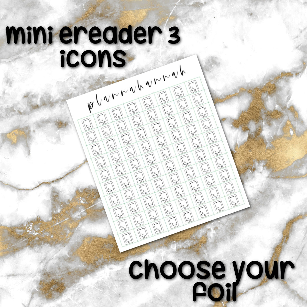 Mini Ereader 3 | Foiled Icon