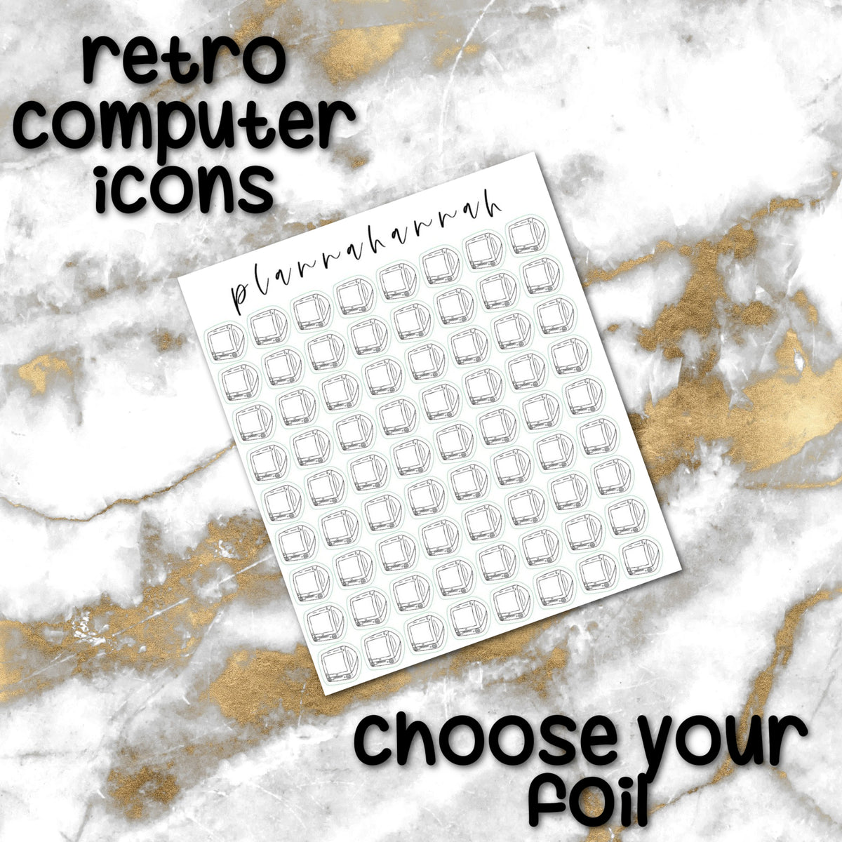 Retro Computer | Foiled Icon