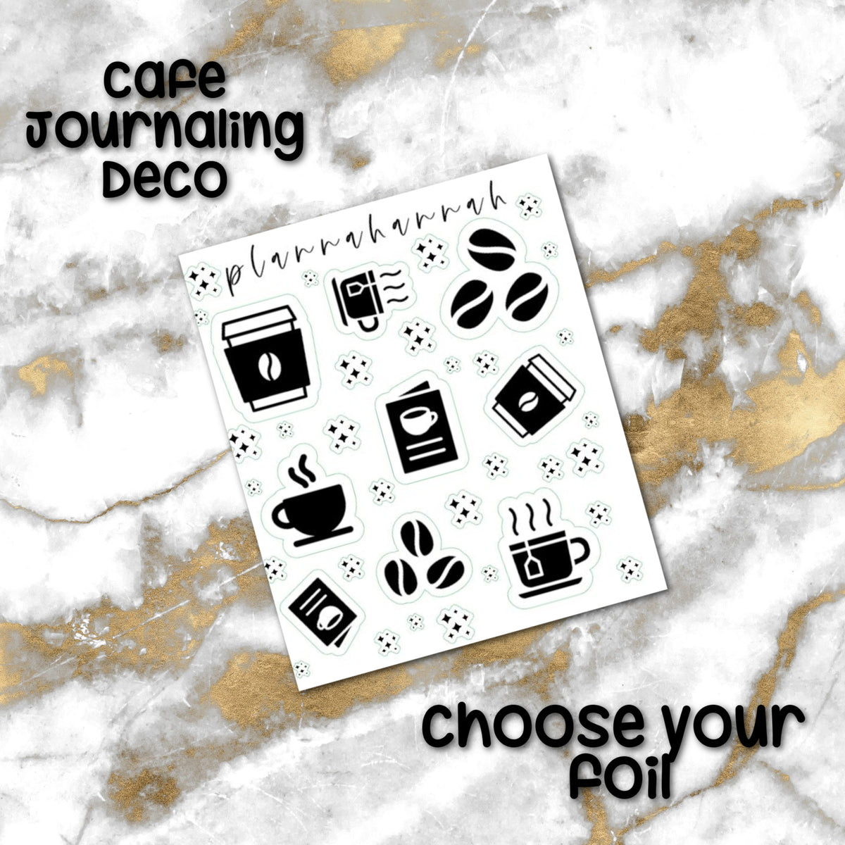 Cafe | Foiled Journal Deco