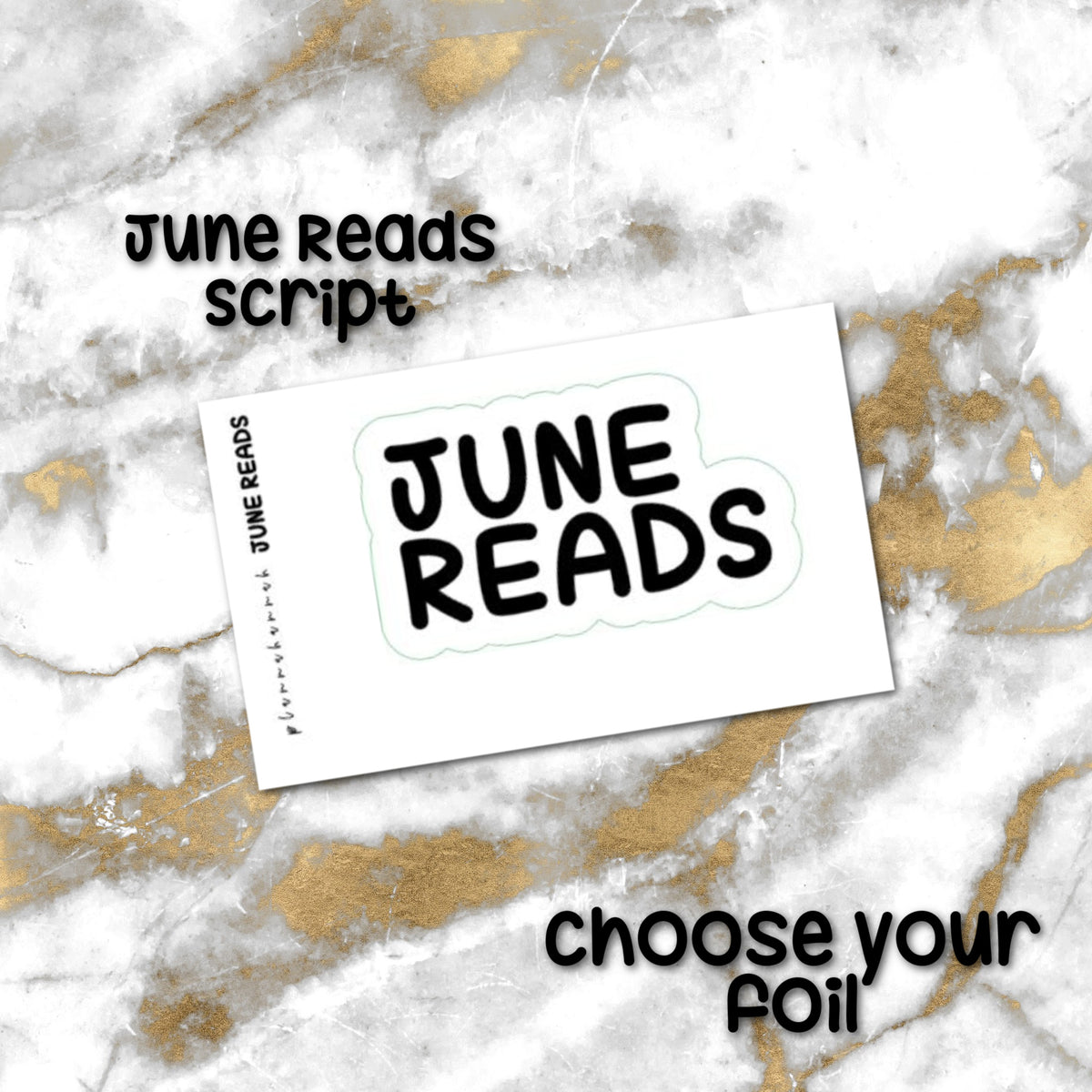June Reads | Foiled Journaling Sticker