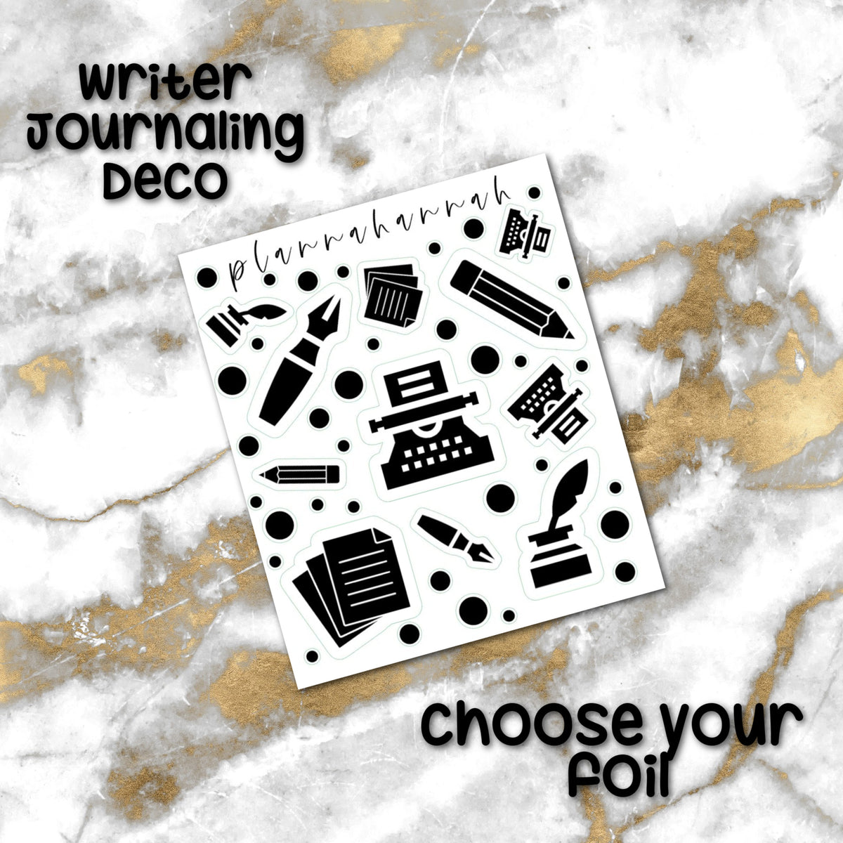 Writer | Foiled Journal Deco