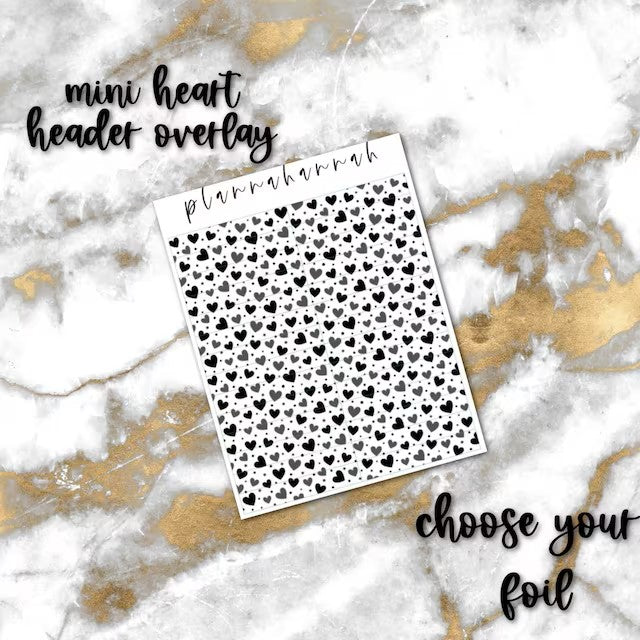 Mini Heart | Foiled Header Overlay