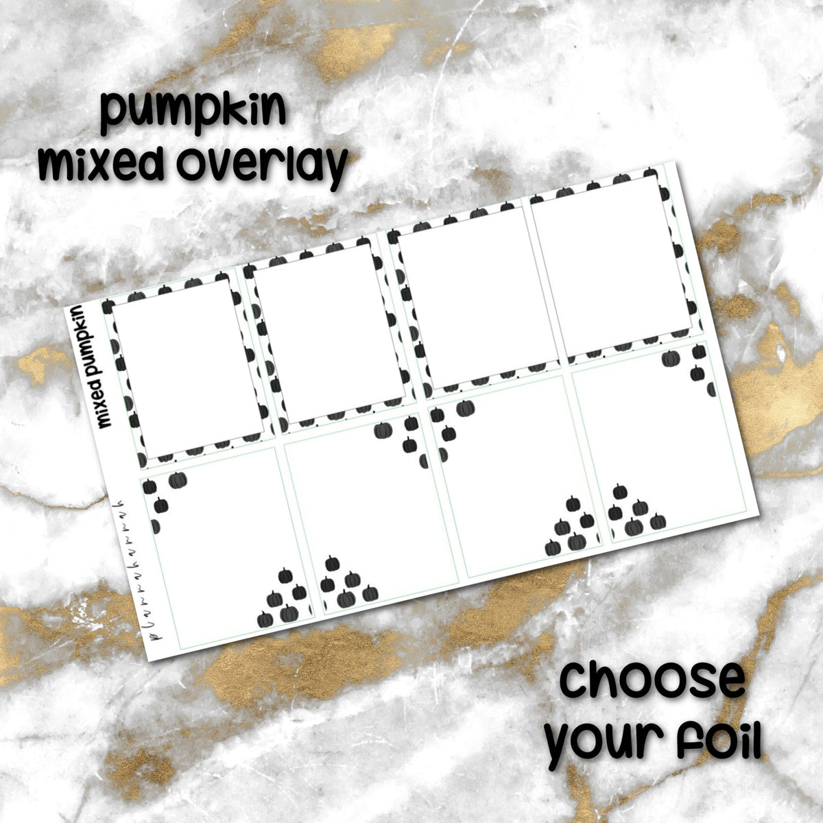 Mixed Pumpkin | Foiled Halloween Overlay