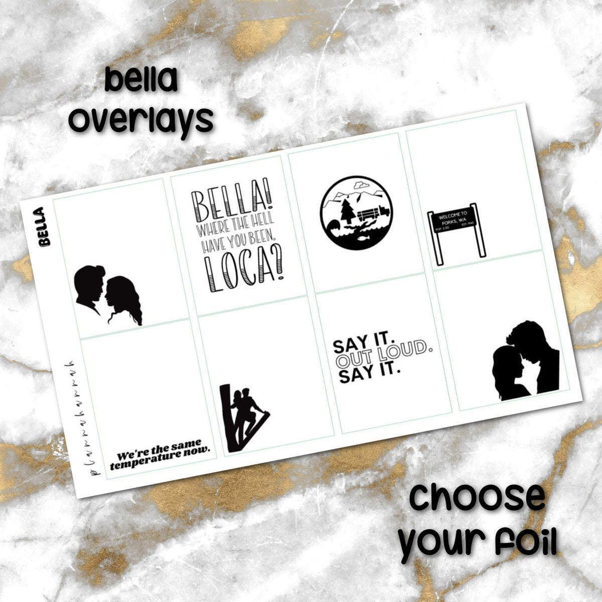Bella | Foiled Overlay