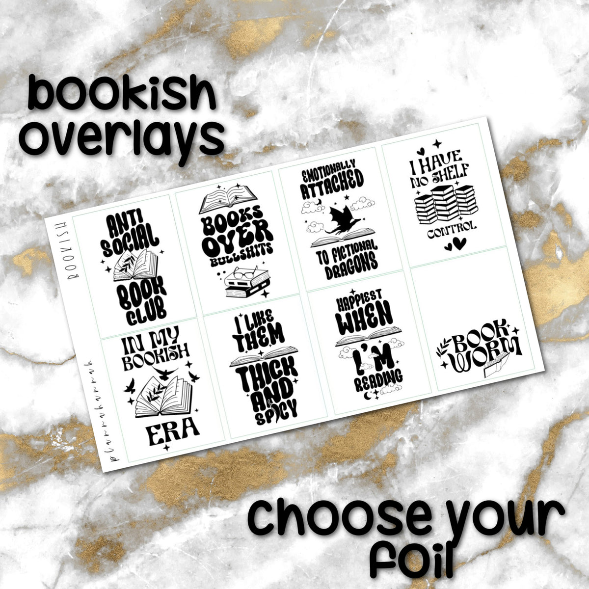 Bookish | Foiled Overlay