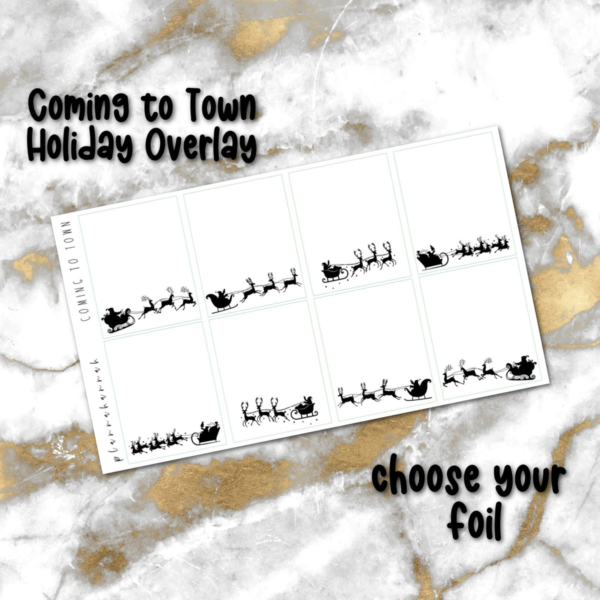 Coming to Town | Foiled Holiday Overlay