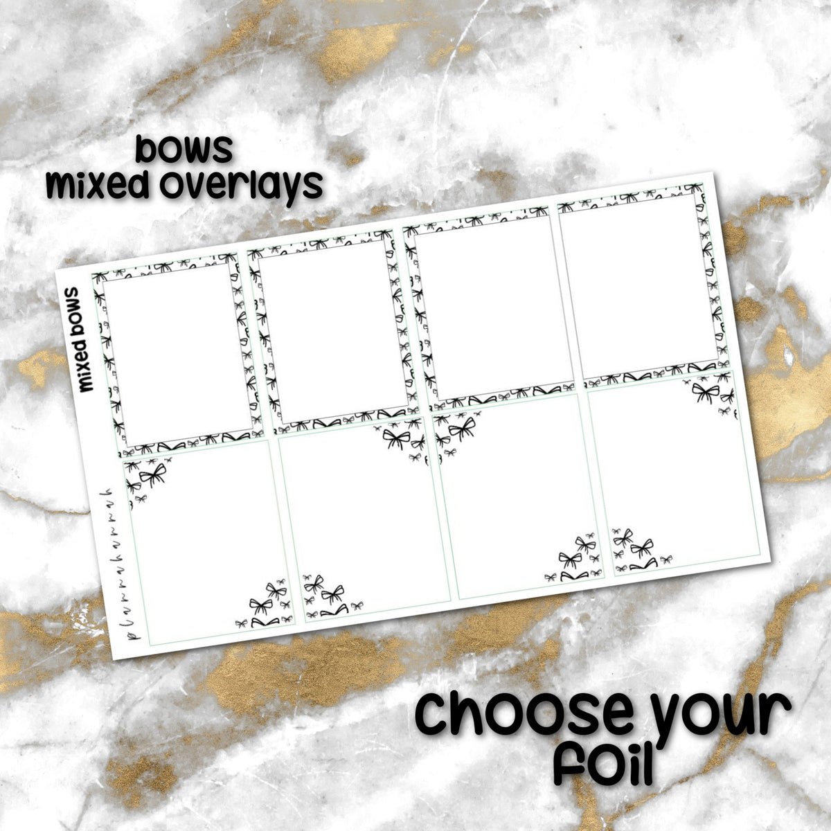 Mixed Bows | Foiled Overlay