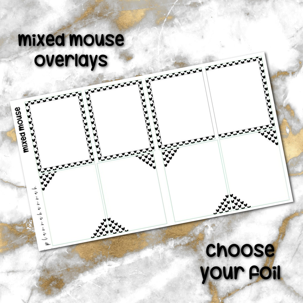 Mixed Mouse | Foiled Overlay