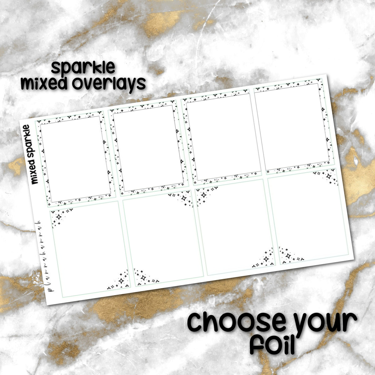 Mixed Sparkle | Foiled Overlay