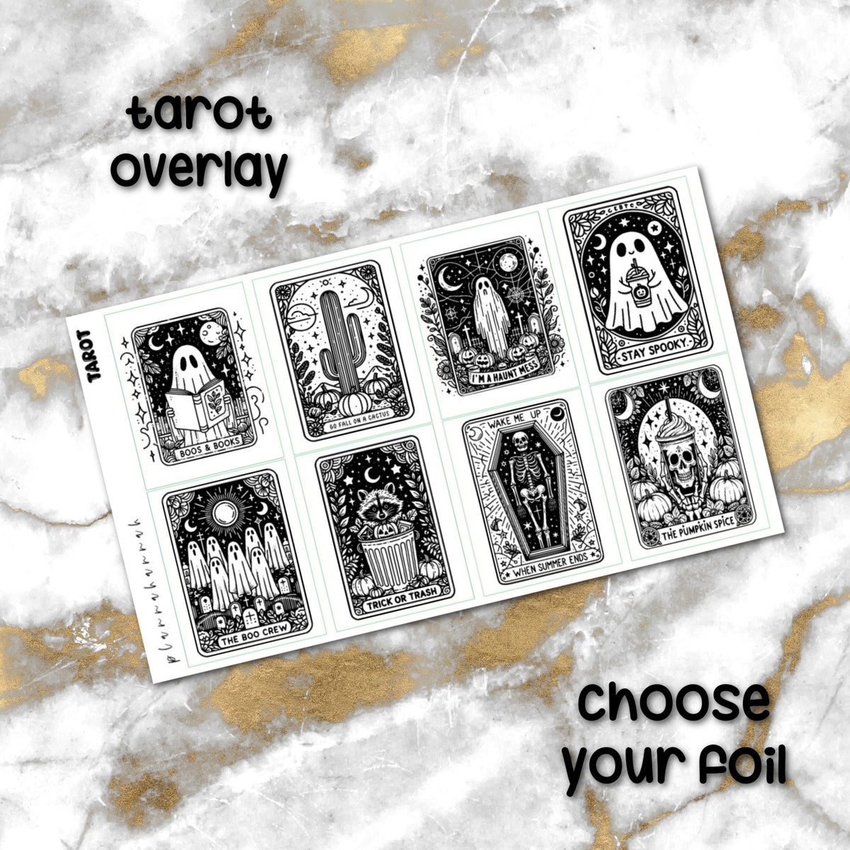 Tarot | Foiled Halloween Overlay