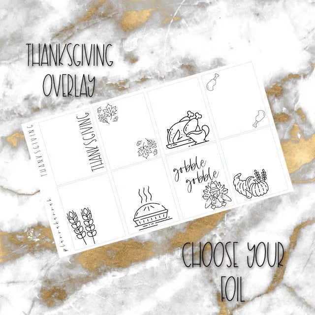 Thanksgiving | Foiled Overlay