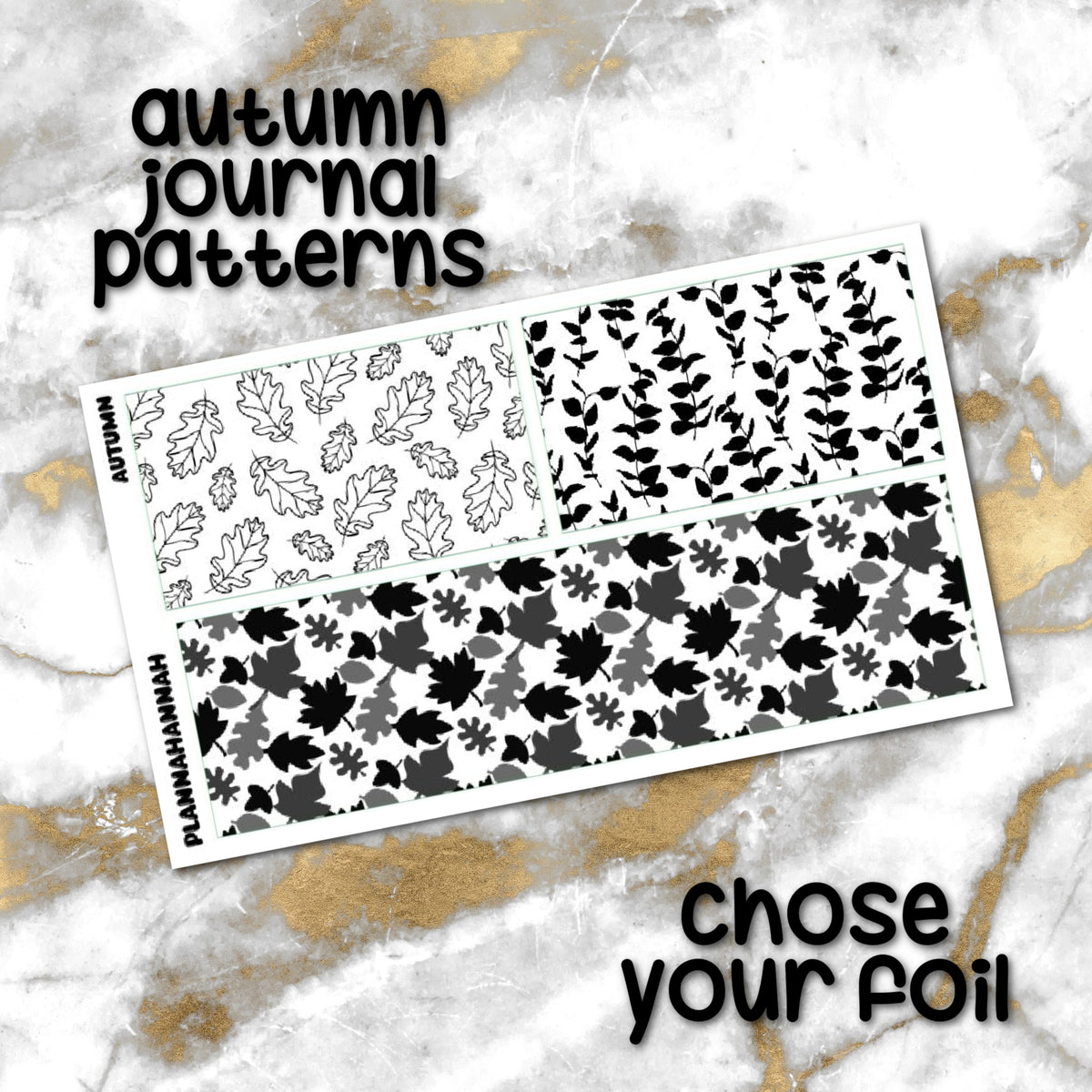Autumn | Foiled Journaling Patterns