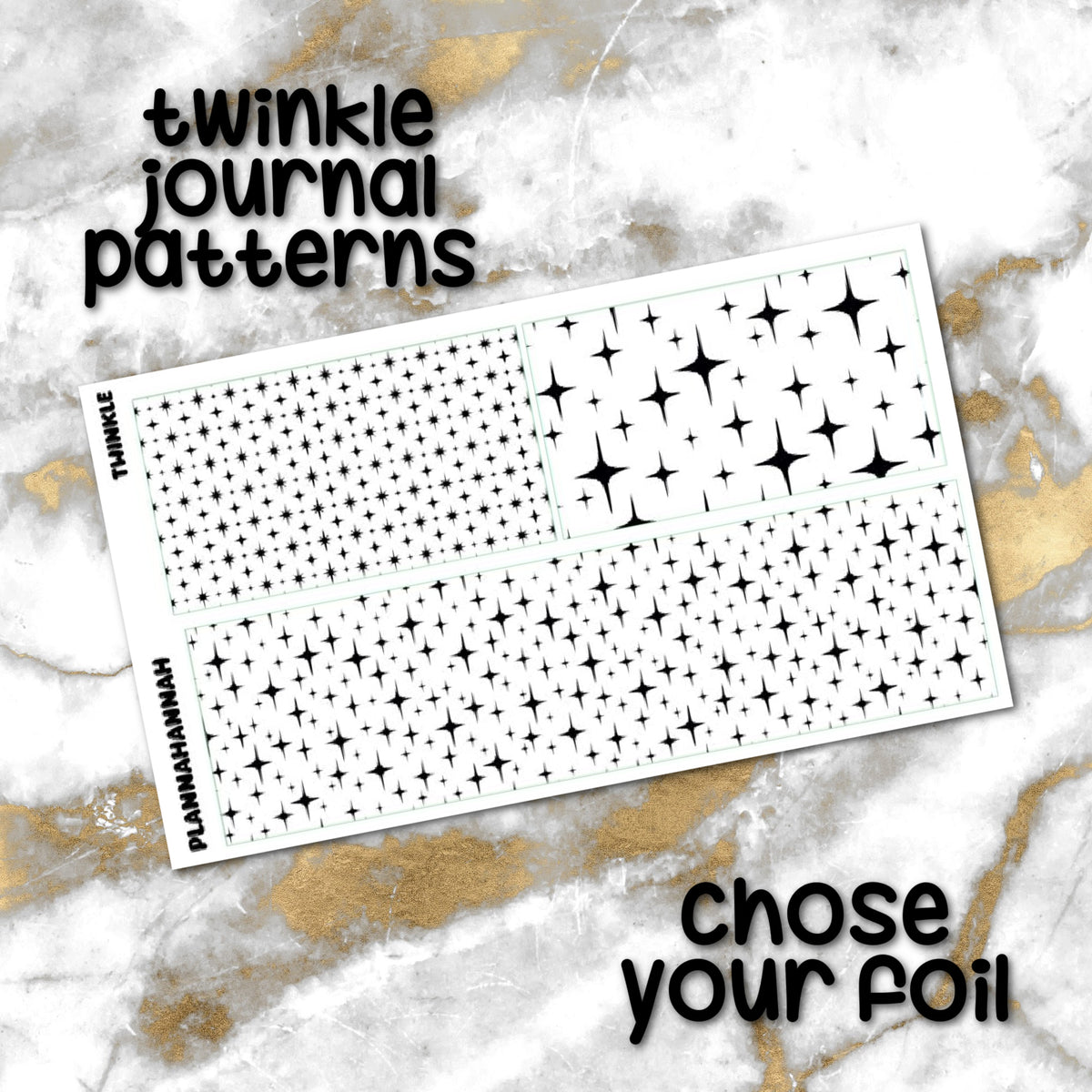 Twinkle | Foiled Journaling Patterns