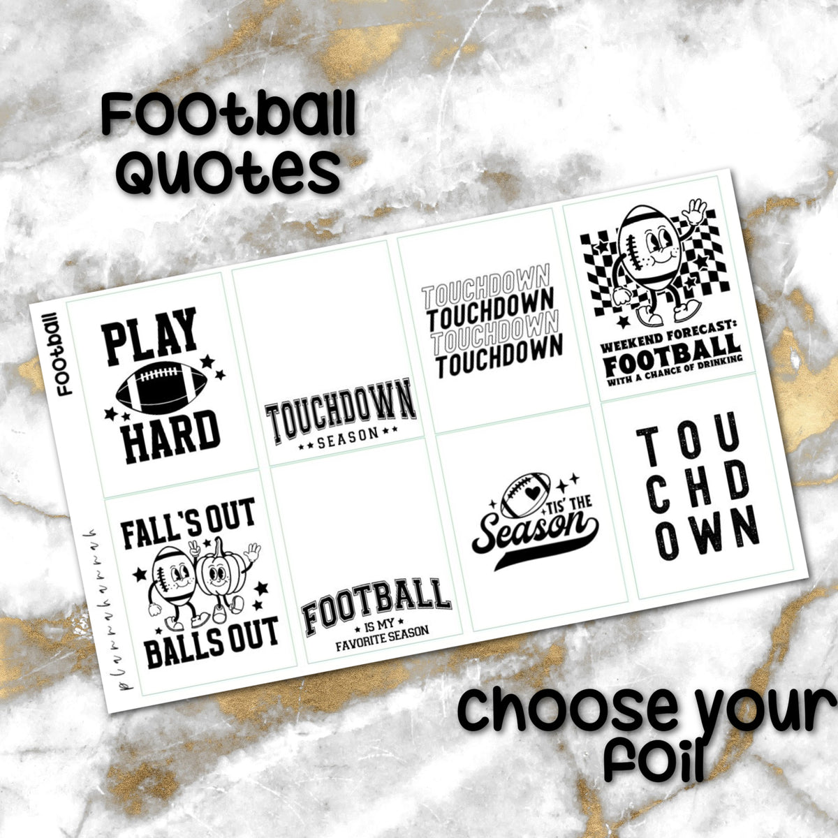 Football | Foiled Quotes
