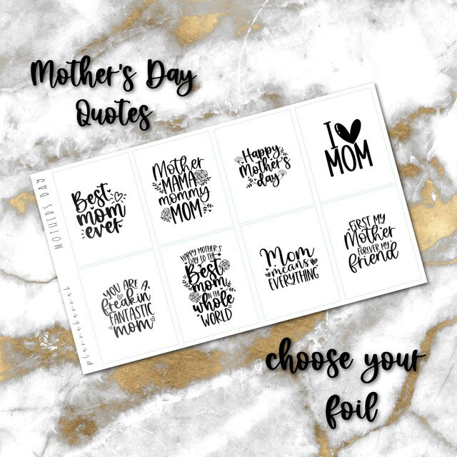 Mothers Day | Foiled Quote