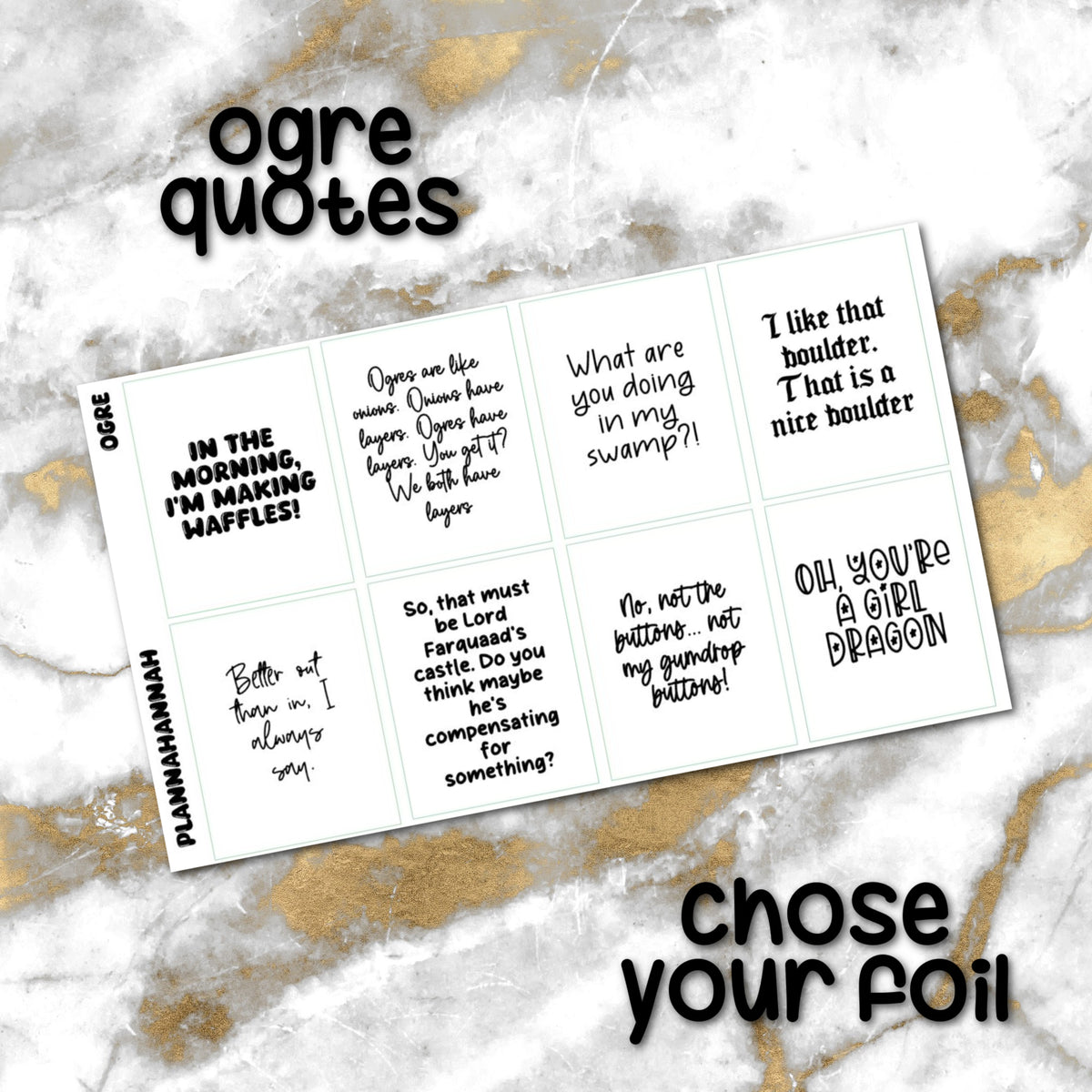 Ogre | Foiled Quote