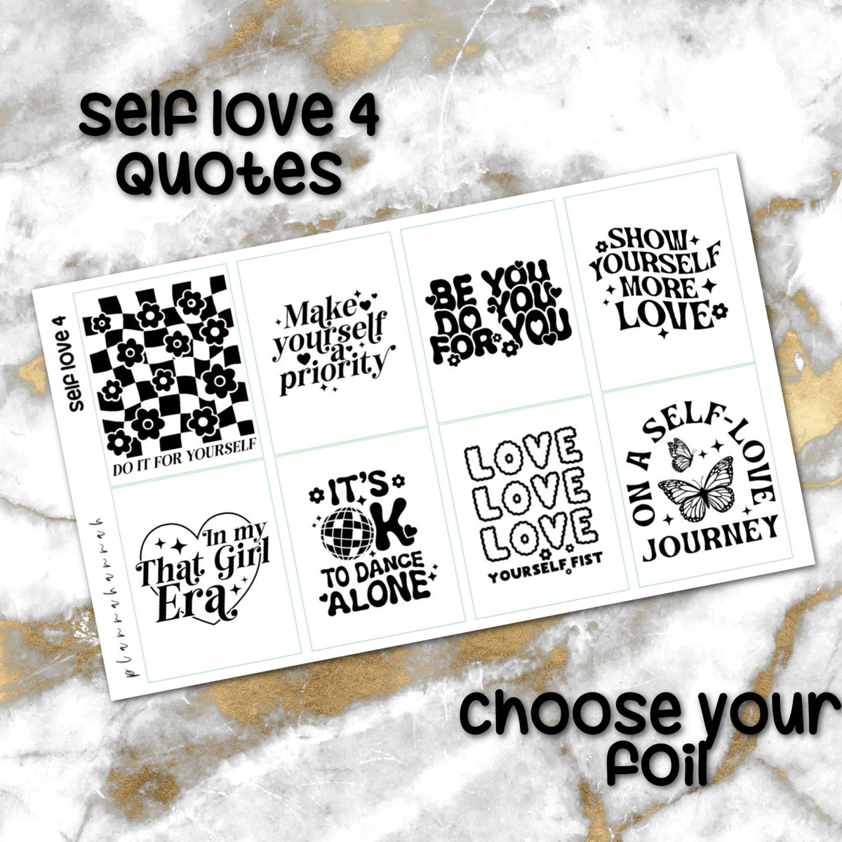 Self Love 4 | Foiled Quotes