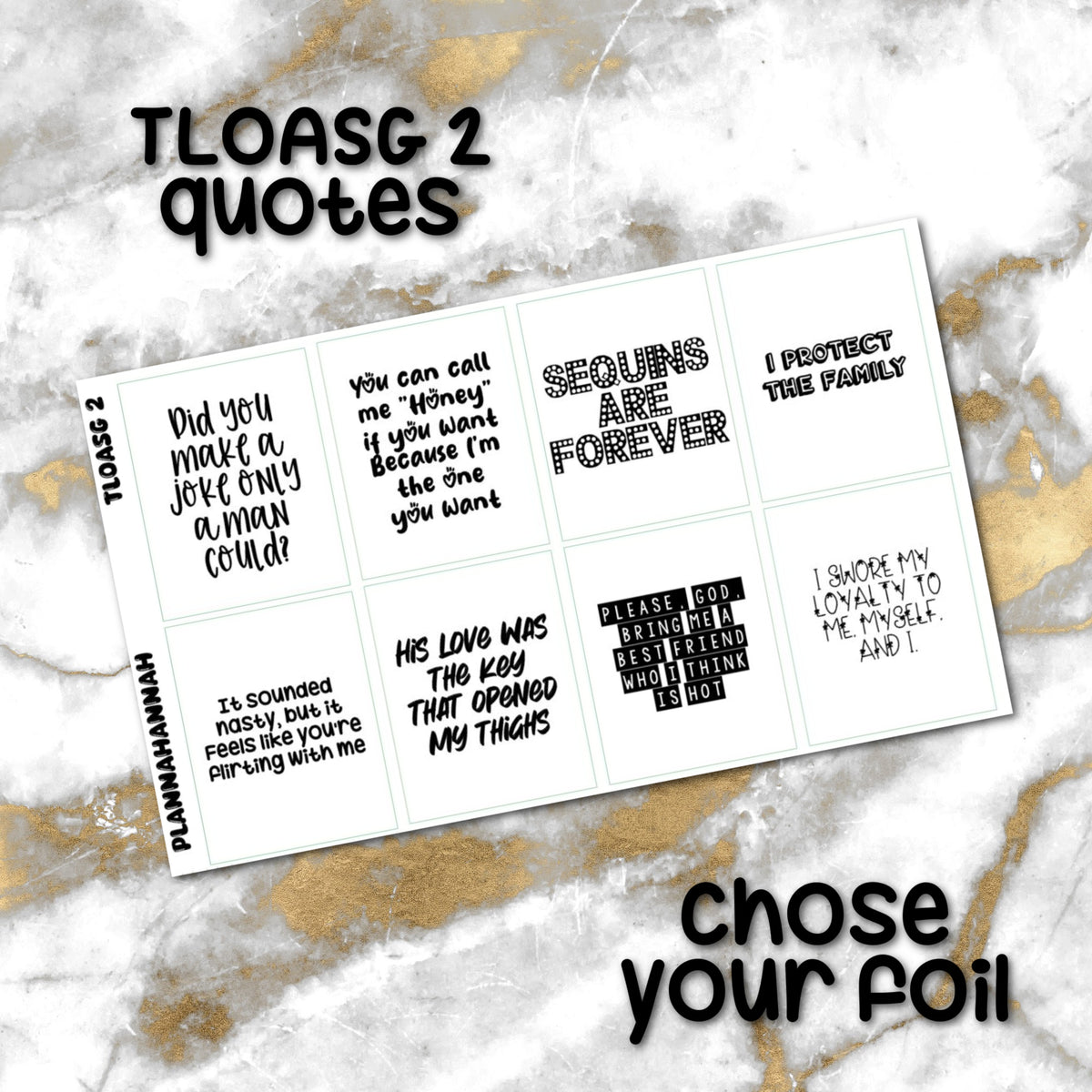 TLOASG 2 | Foiled Quote