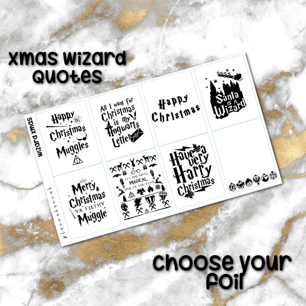 Xmas Wizard | Foiled Holiday Quotes