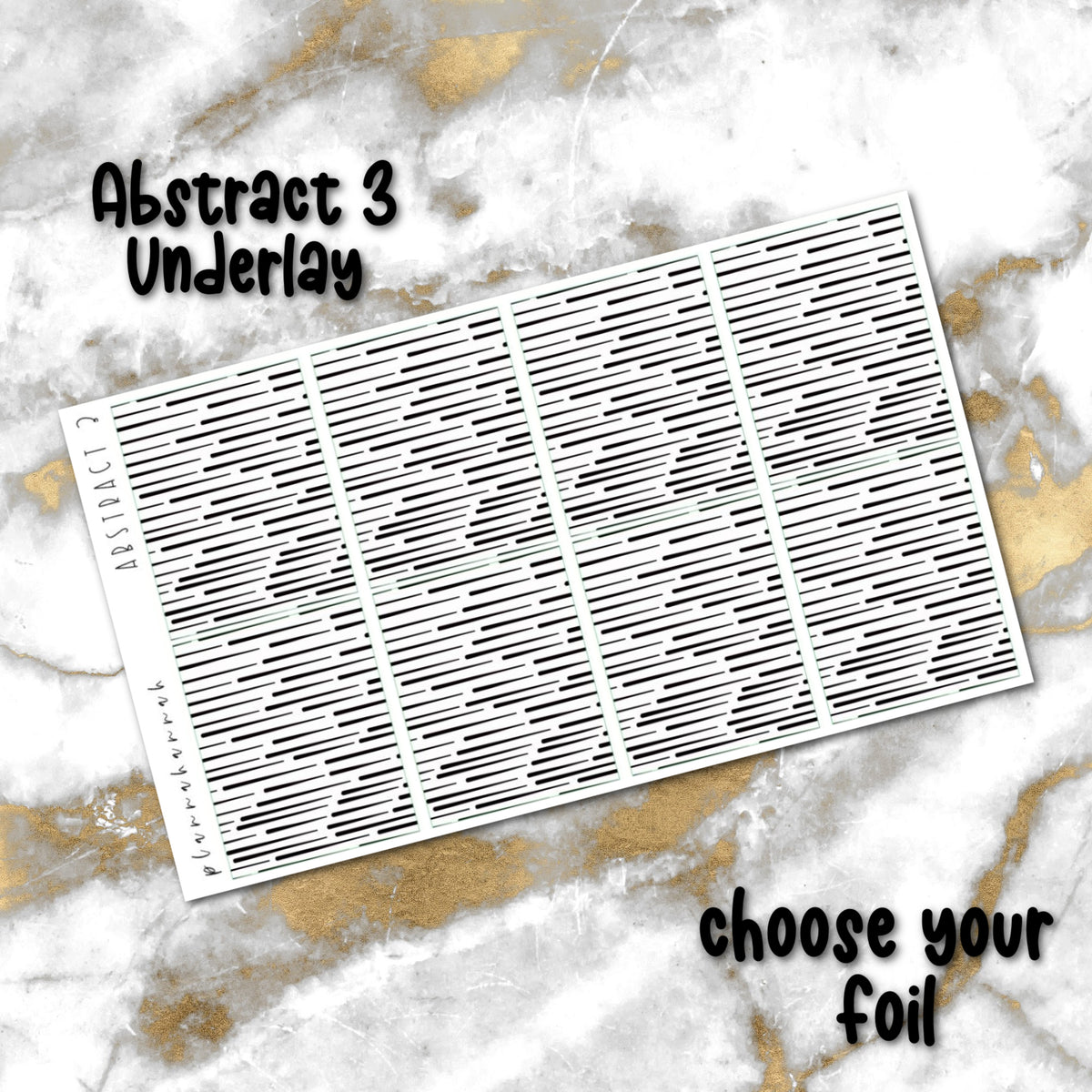 Abstract 3 | Foiled Underlay