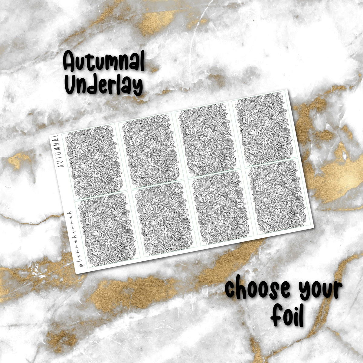 Autumnal | Foiled Underlay