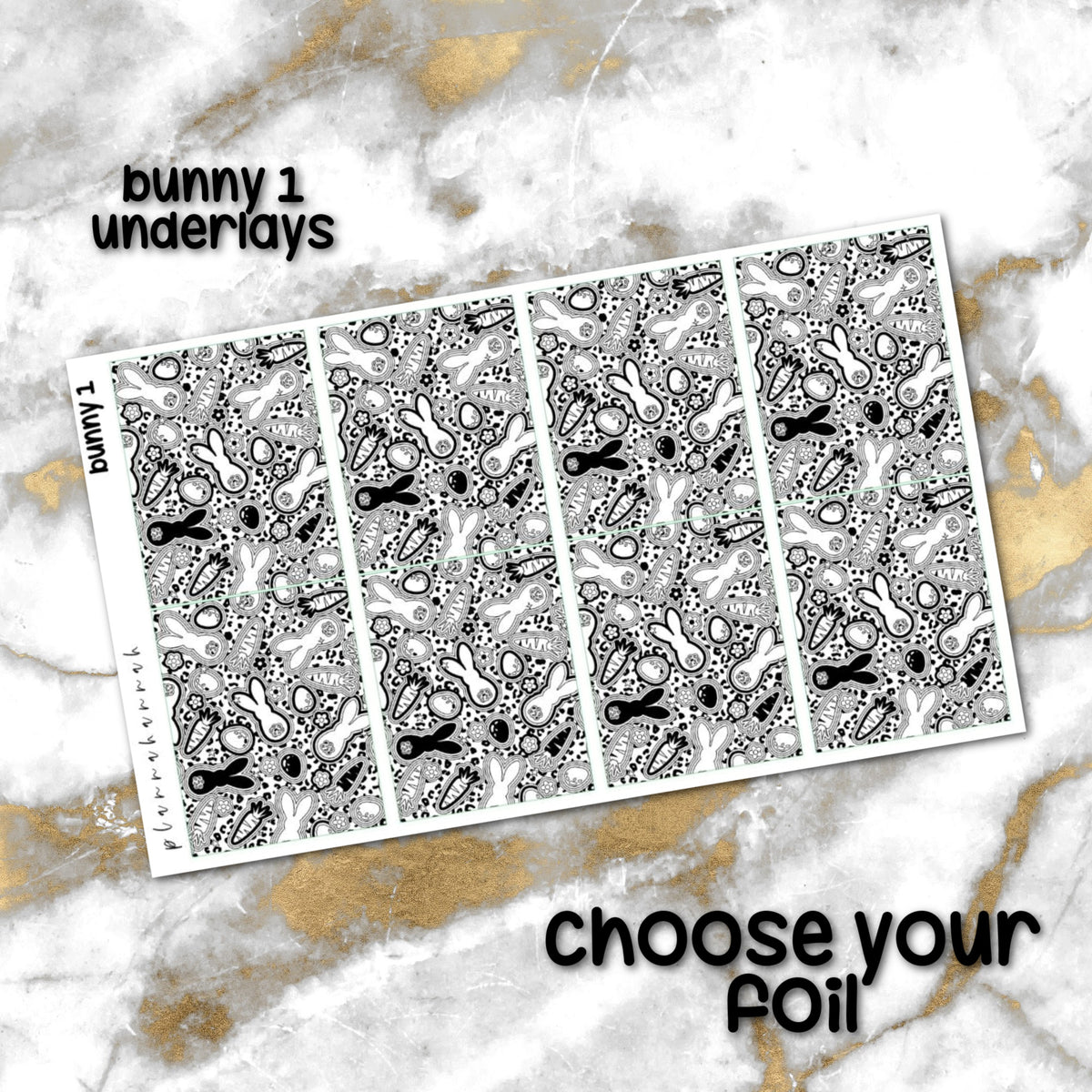 Bunny 1 | Foiled Underlay