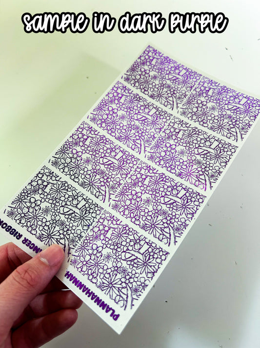 Cancer Ribbon | Foiled Underlay