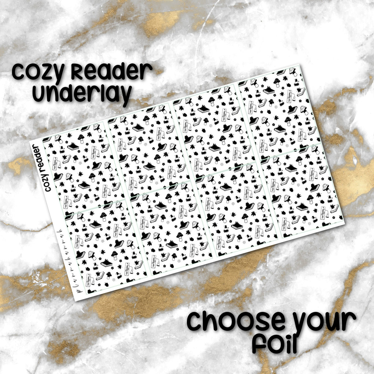Cozy Reader | Foiled Underlay