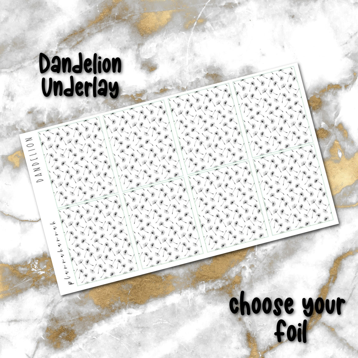 Dandelion | Foiled Underlay