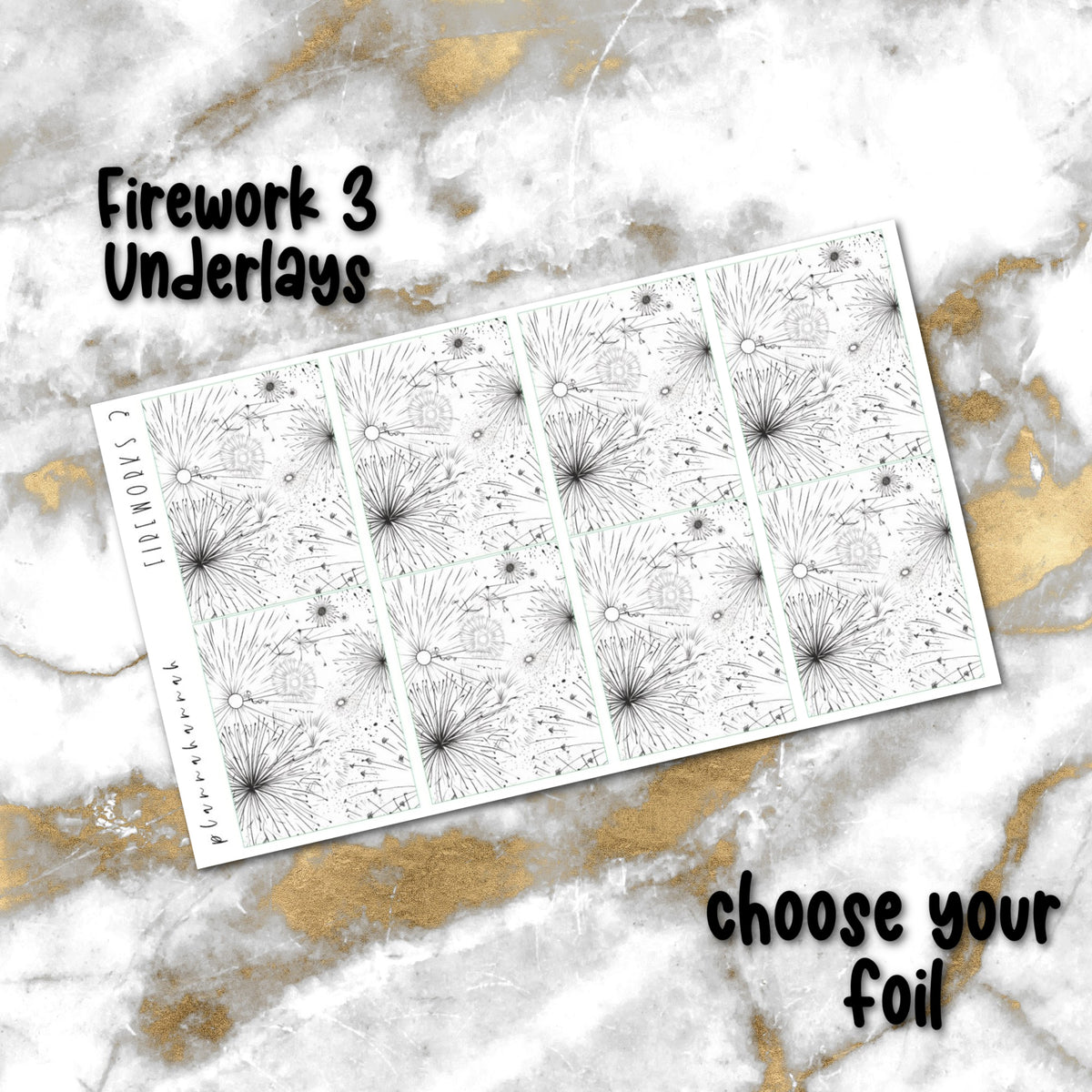 Firework 3 | Foiled Underlay