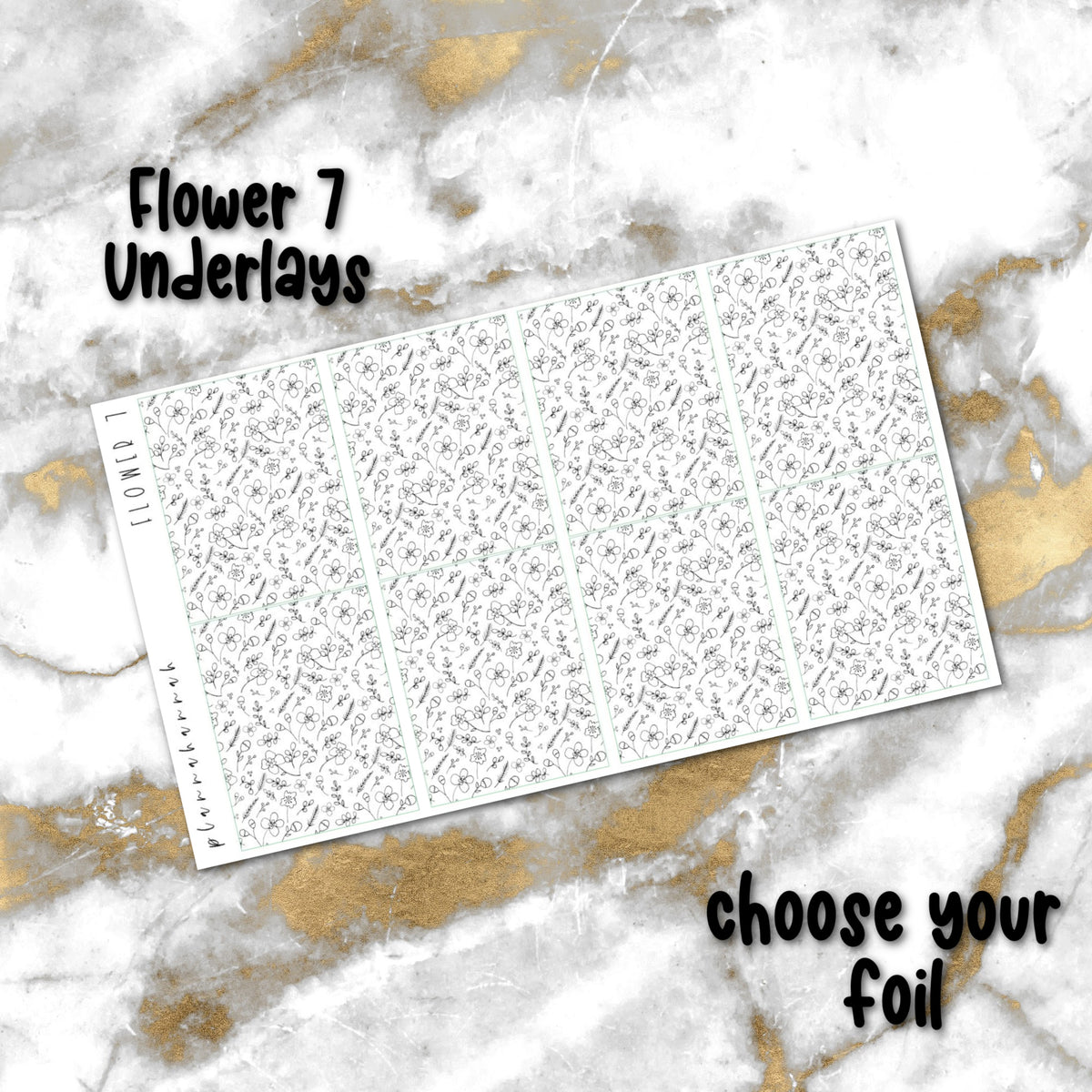 Flower 7 | Foiled Underlay