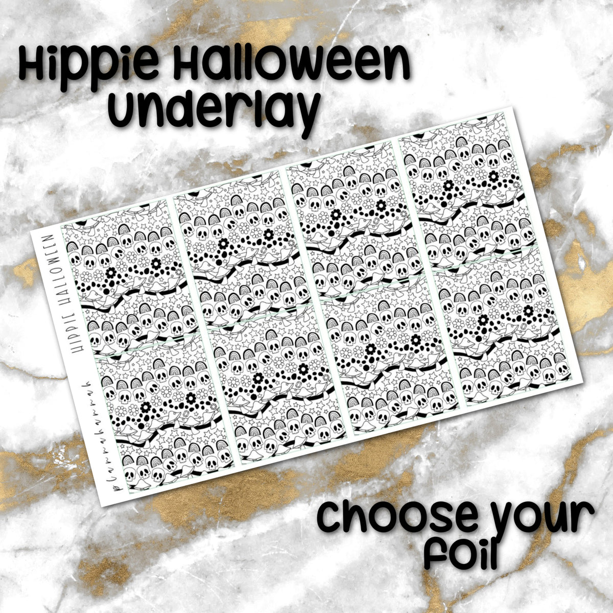 Halloween Hippie Halloween | Foiled Halloween Underlays