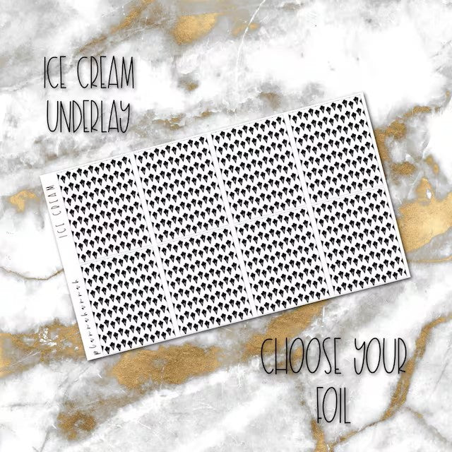 Ice Cream | Foiled Underlay