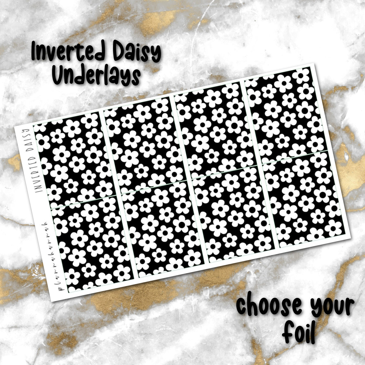Inverted Daisy | Foiled Underlay