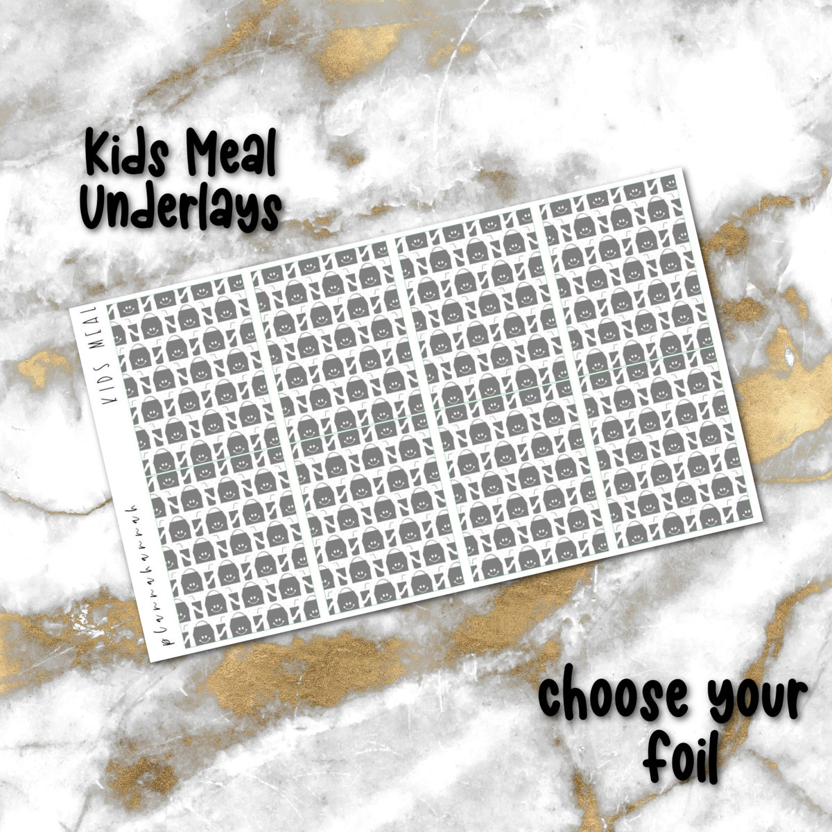 Kids Meal | Foiled Underlay