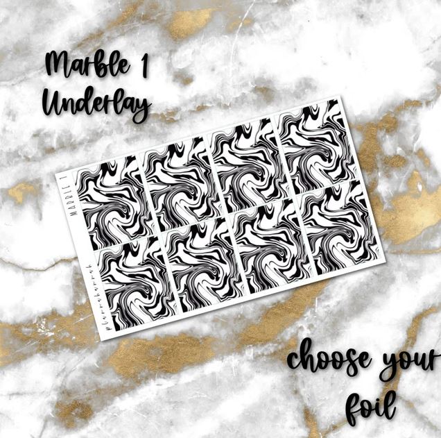 Marble 1 | Foiled Underlay