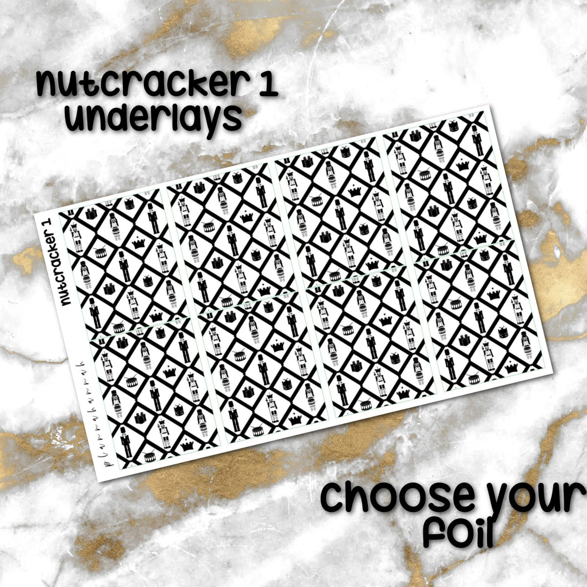Nutcracker 1 | Foiled Holiday Underlays