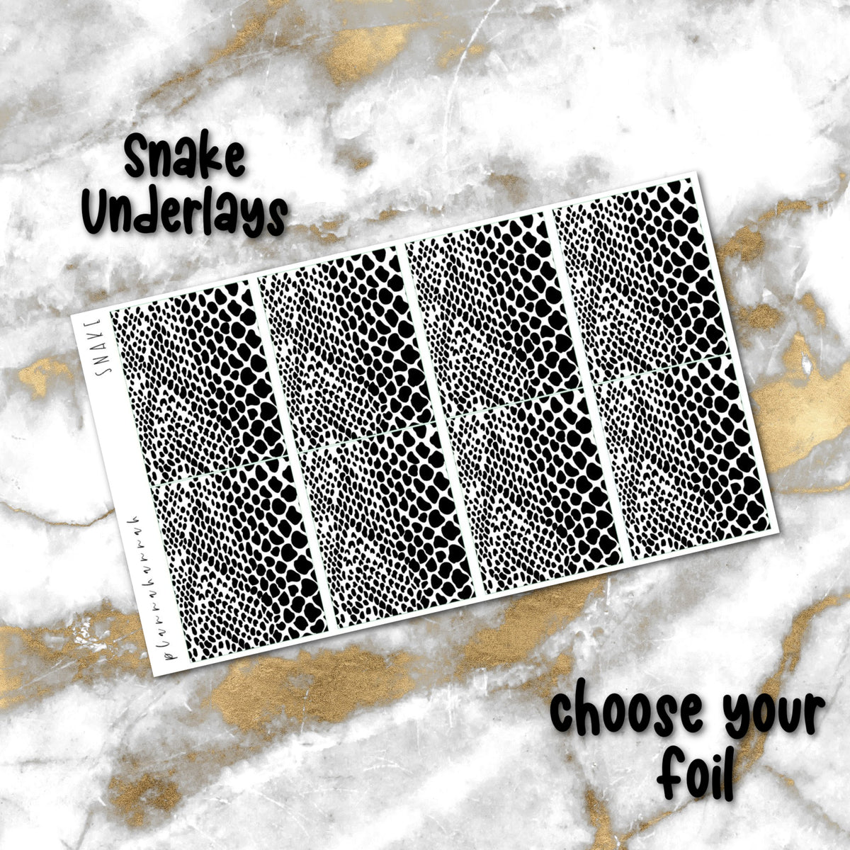 Snake | Foiled Underlay