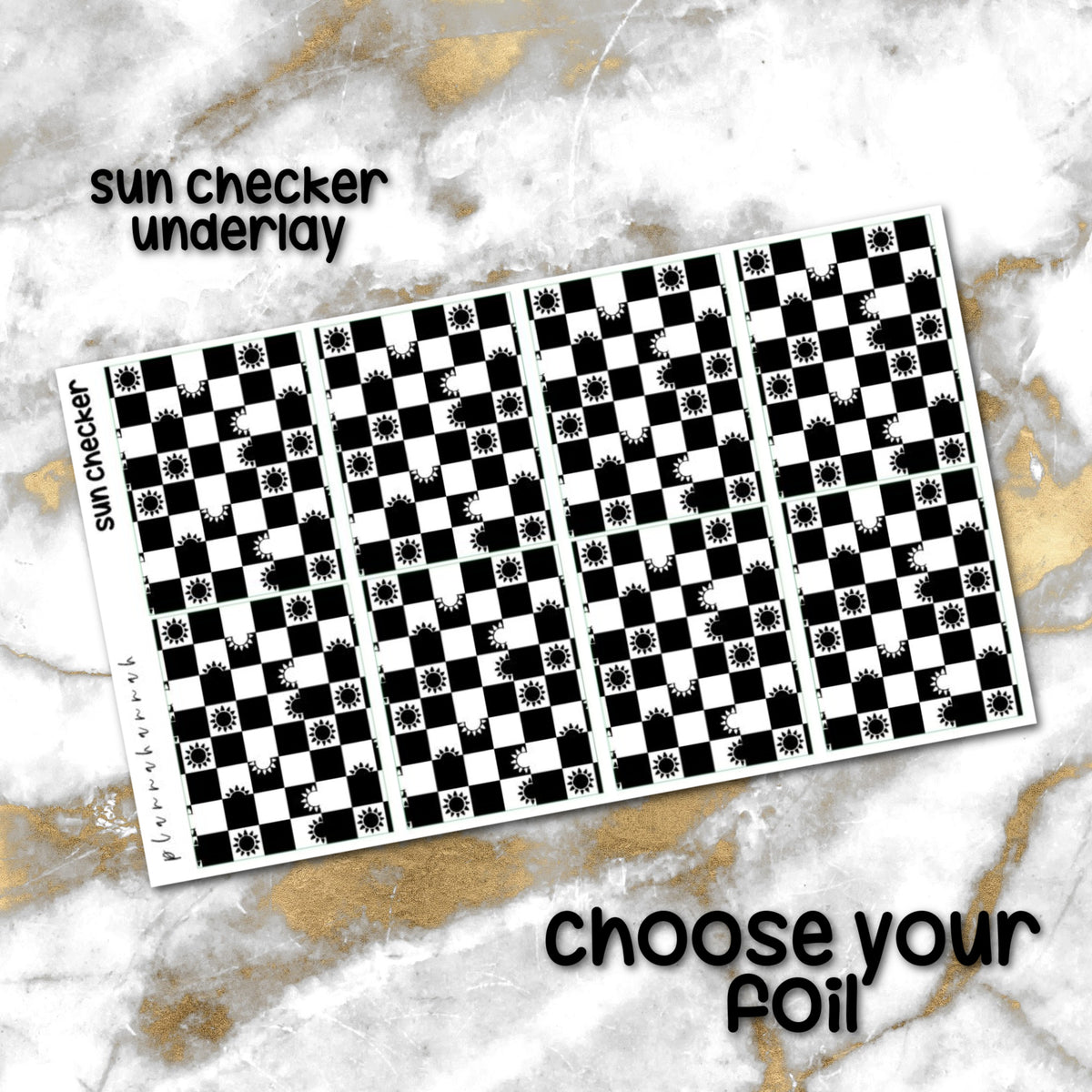 Sun Checker | Foiled Underlay