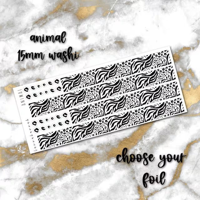 Animal | 15mm Washi Overlay