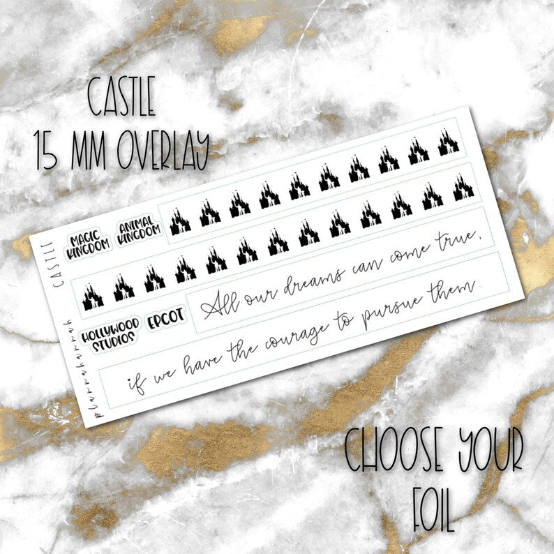 Castle | Foiled Fandom 15mm Washi Overlay