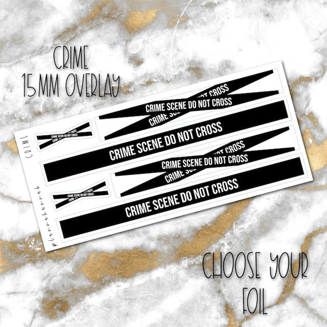 Crime | 15mm Washi Overlay
