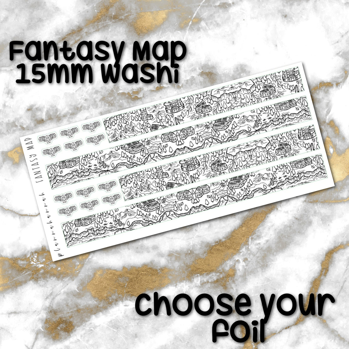 Fantasy Map | 15mm Washi Overlay