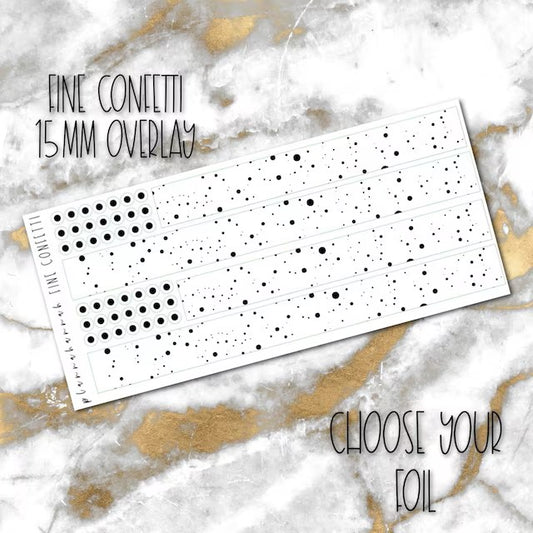 Fine Confetti | 15mm Washi Overlay