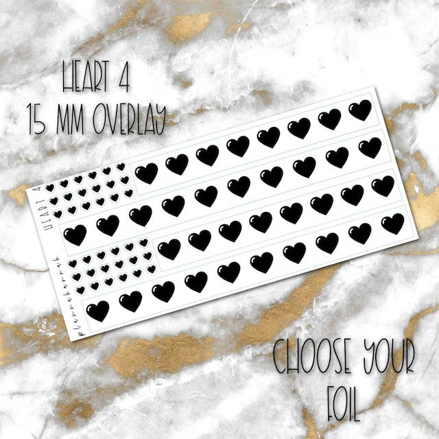 Heart 4 | 15mm Washi Overlay