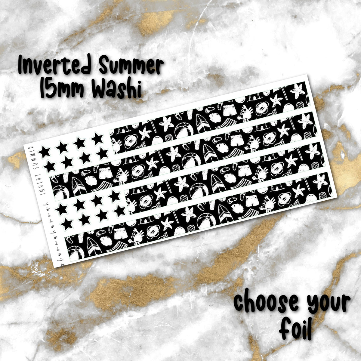Inverted Summer | 15mm Washi Overlay