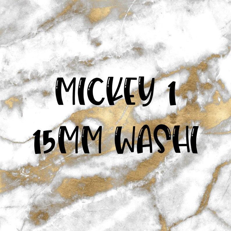 Mickey 1 | Foiled Fandom 15mm Washi Overlay