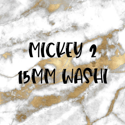 Mickey 2 | Foiled Fandom 15mm Washi Overlay